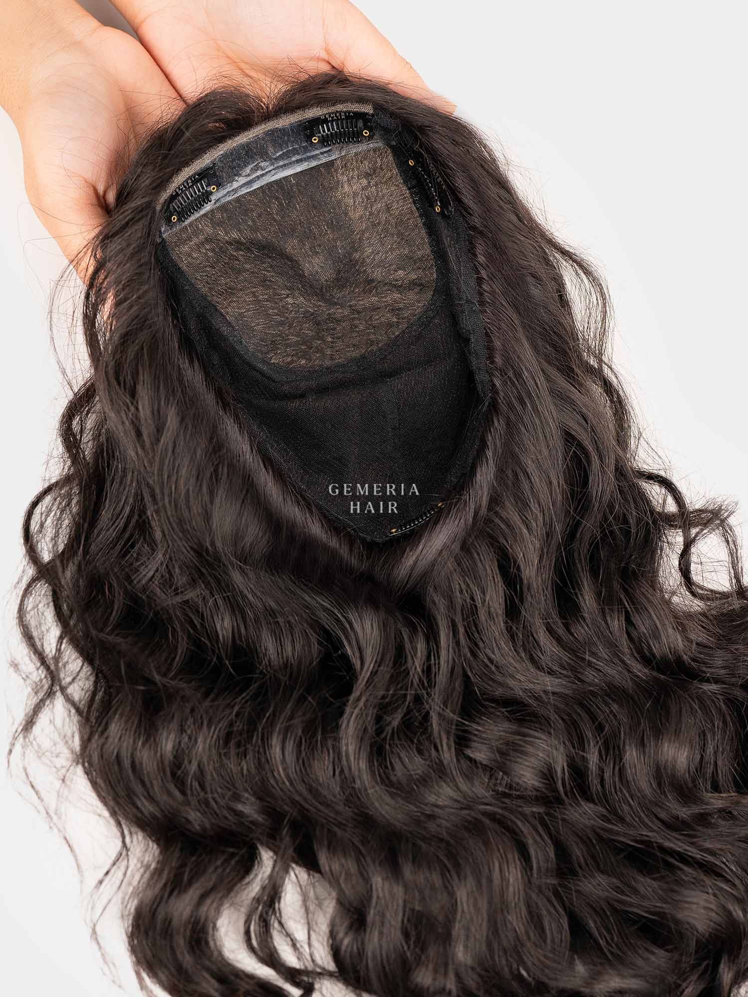 6"x10" | Volume Hair Topper | Crown Hair Topper | Bio-Base | Wavy