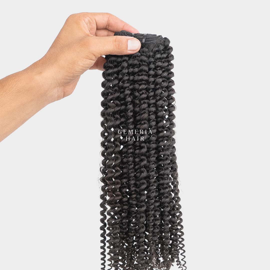 kinky curly hair weft extension