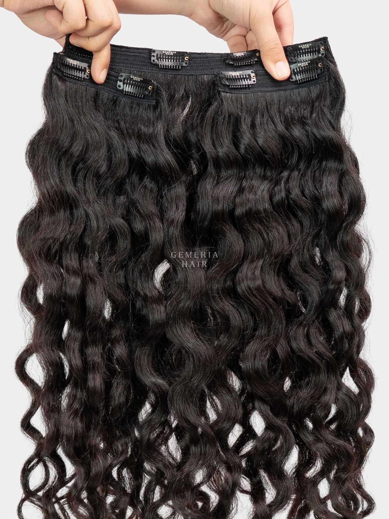 Classic | Premium Natural Curly | 3 Piece Set Clip-In Hair Volumizer