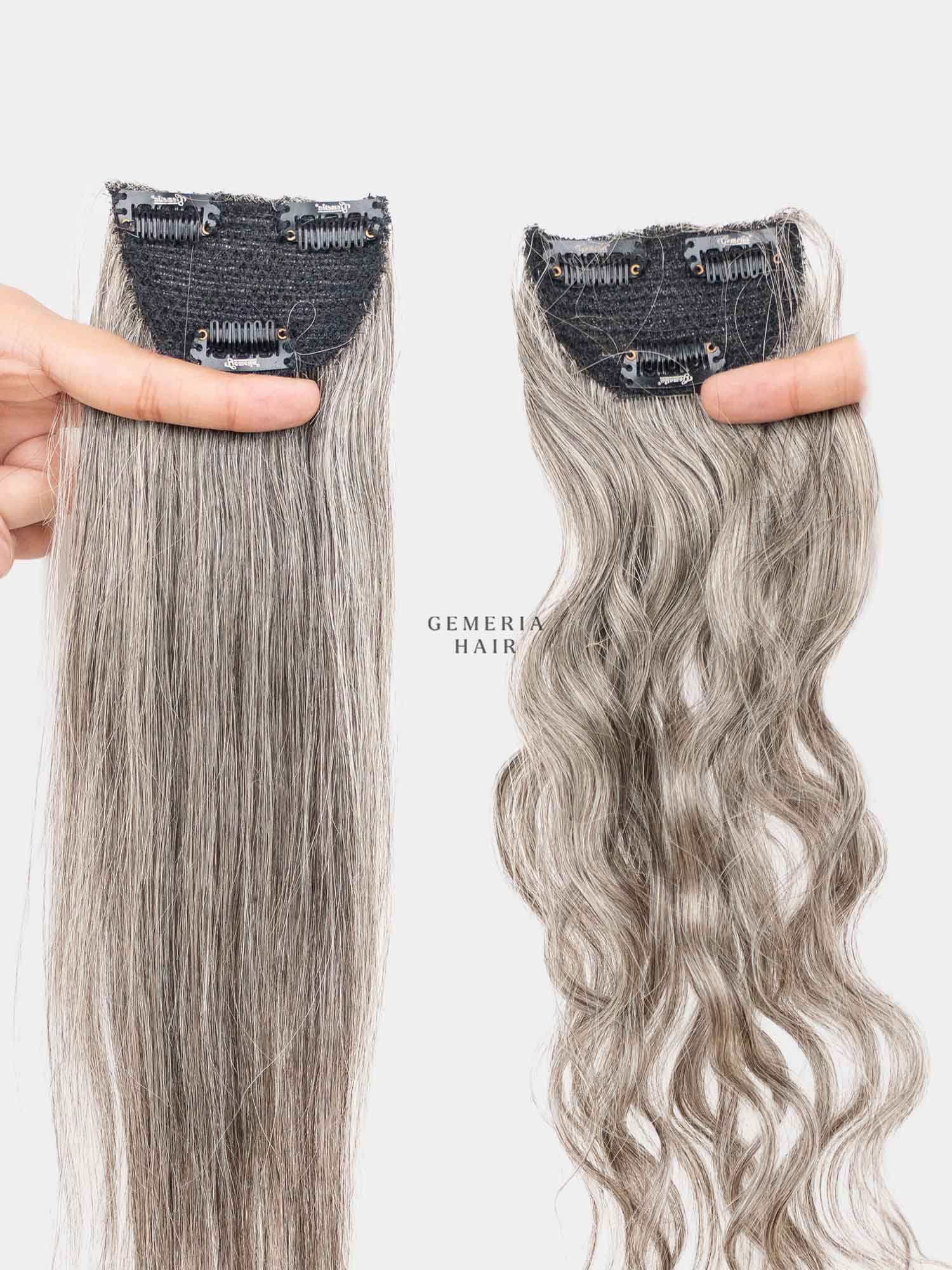 Grey Hair | Invisible Wide Cover-Up | 3" Hair Patch