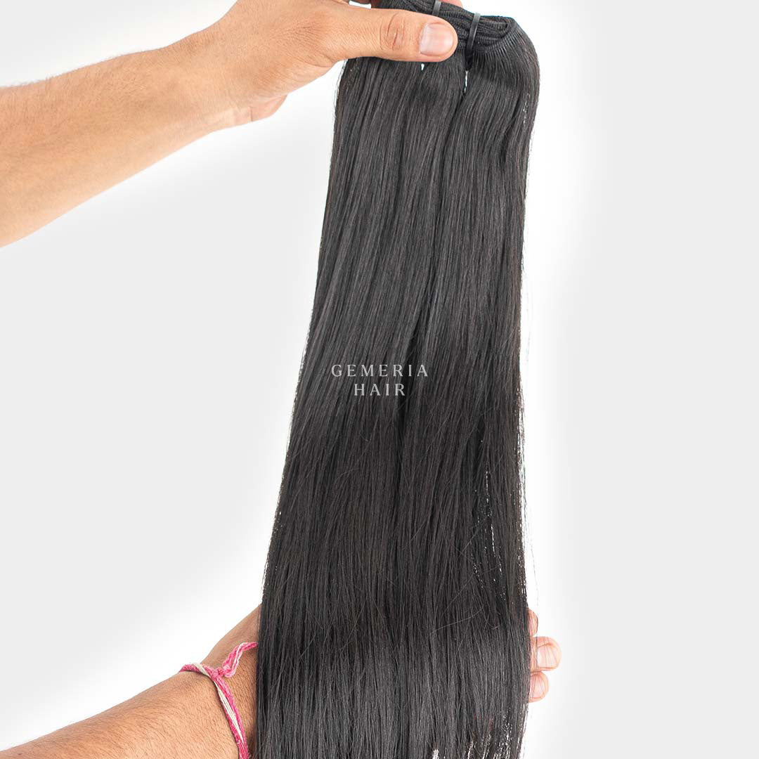 straight hair weft extension