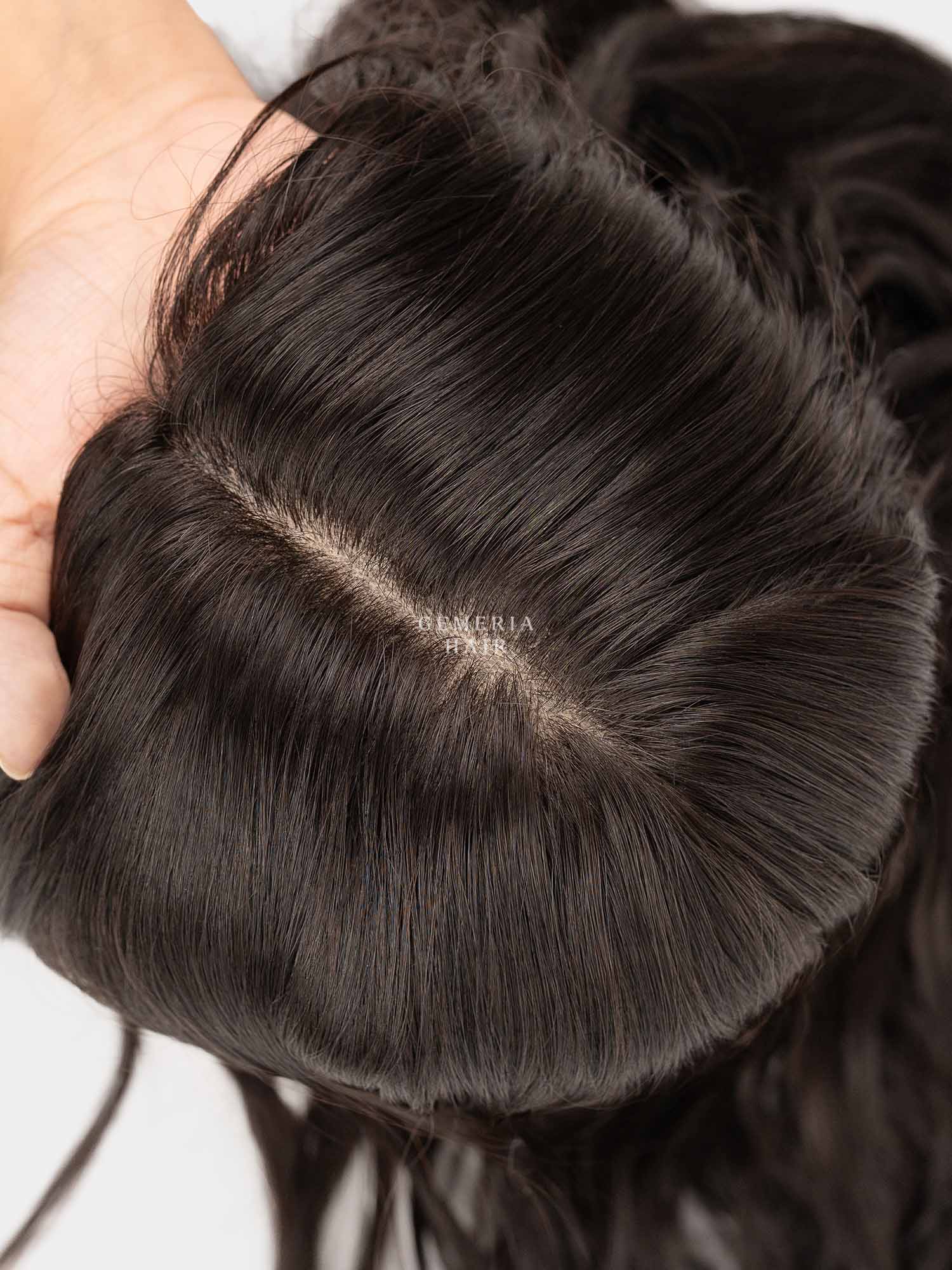 6"x10" | Volume Hair Topper | Crown Hair Topper | Bio-Base | Wavy
