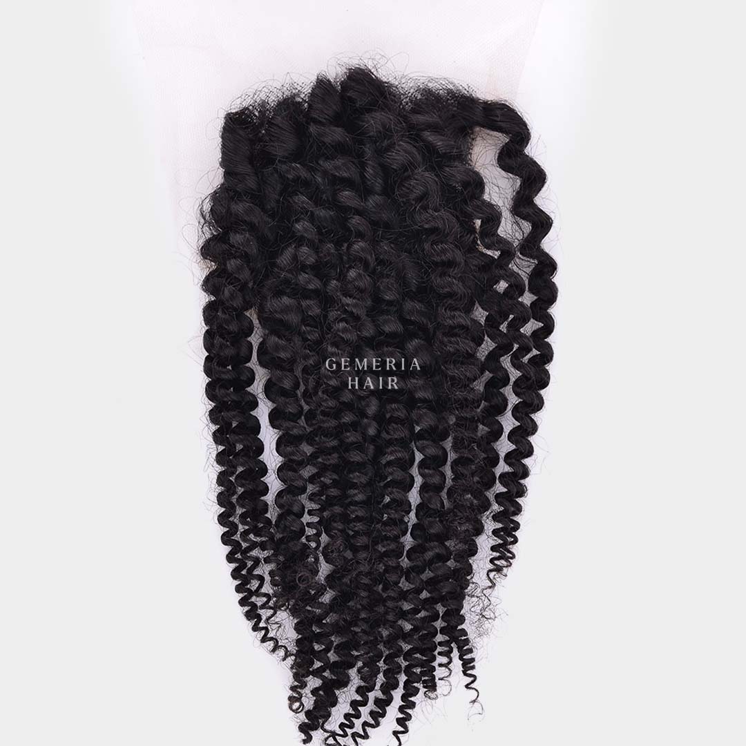 Kinky curly lace closure 4x4