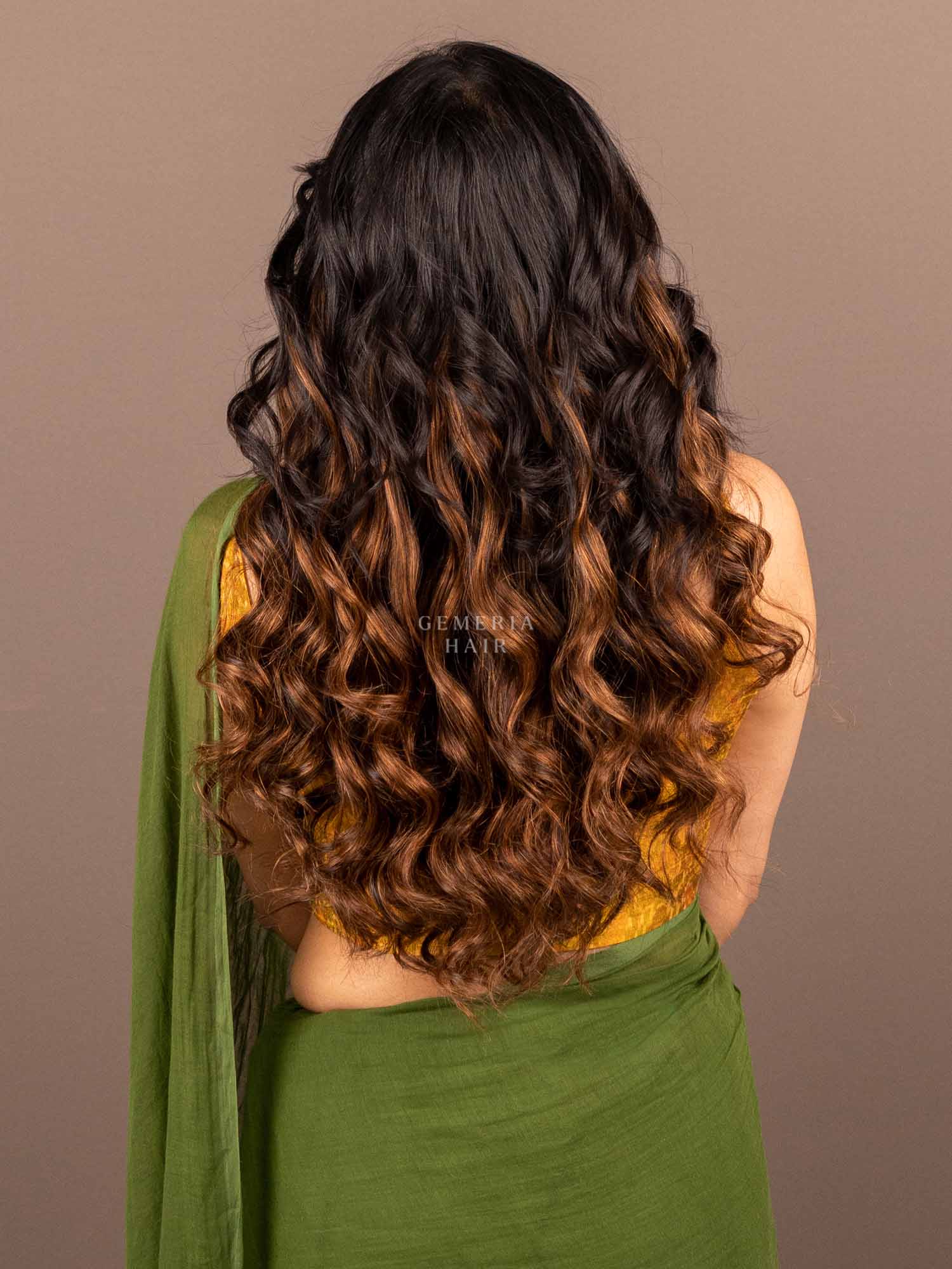 Caramel Brown Balayage | Seamless | 7 Set Clip-In Extensions