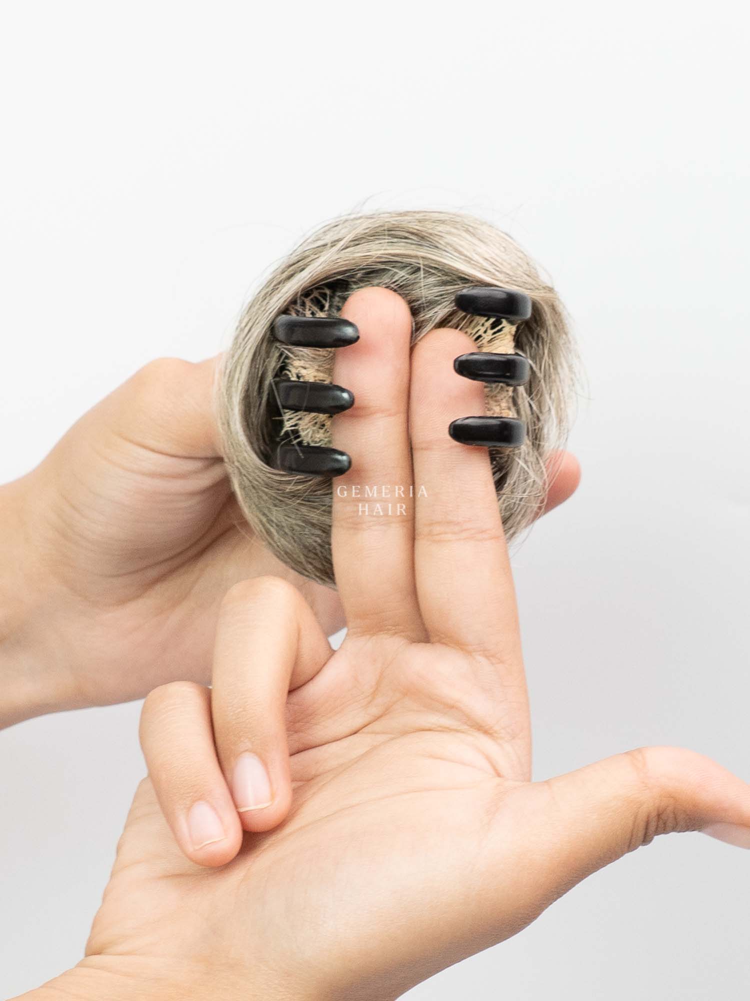 Grey | Clip-on Bun