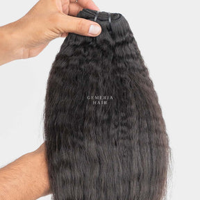 kinky straight weft extension