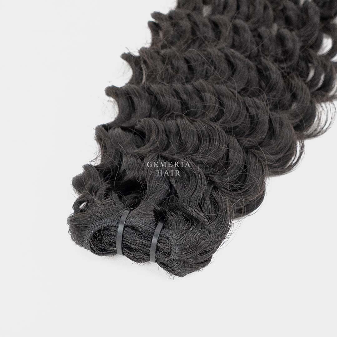 deep curly hair weft extension