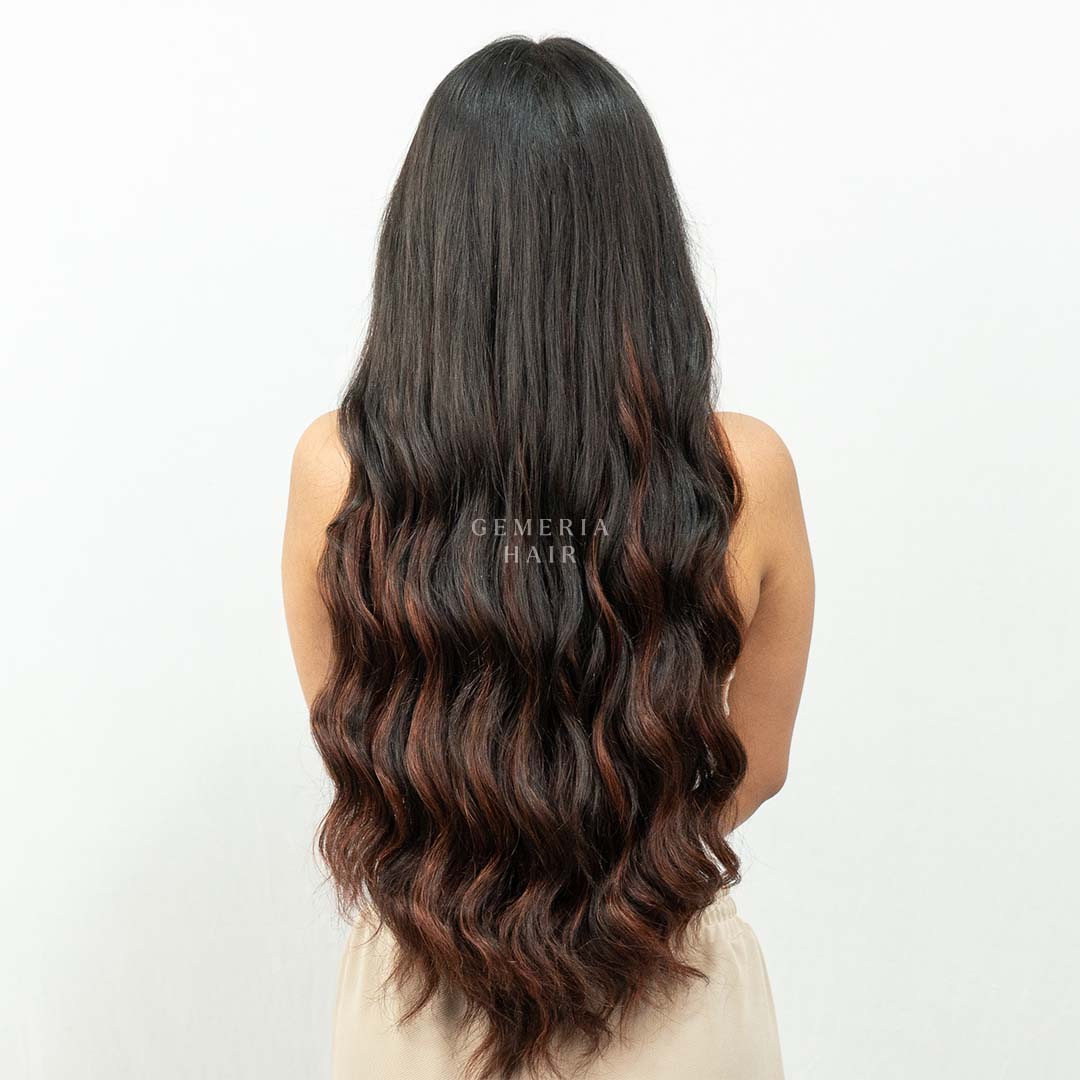 Barrel Brown Balayage | Seamless | 7 Set Clip-In Extensions