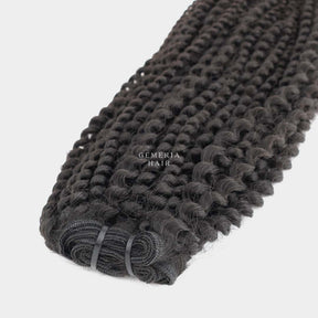 kinky curly hair weft extension