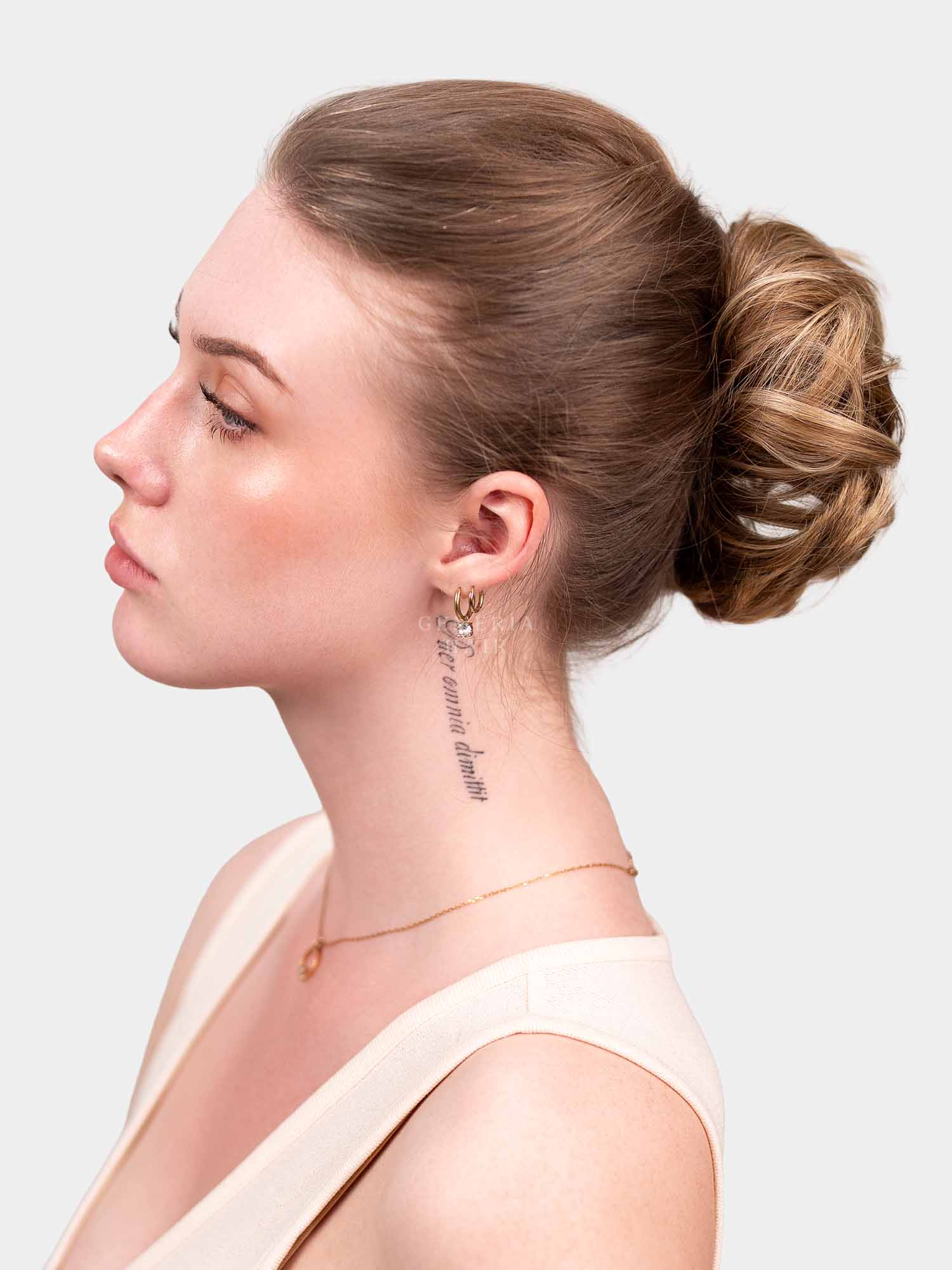 Blonde Faux Scrunchie Bun