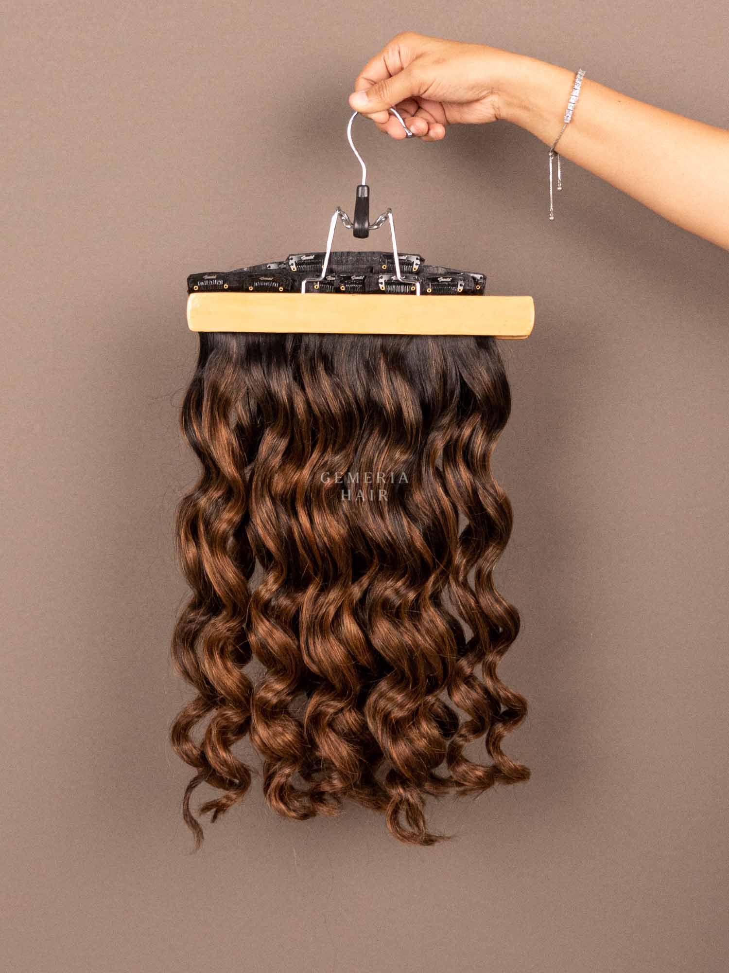 Caramel Brown Balayage | Seamless | 7 Set Clip-In Extensions