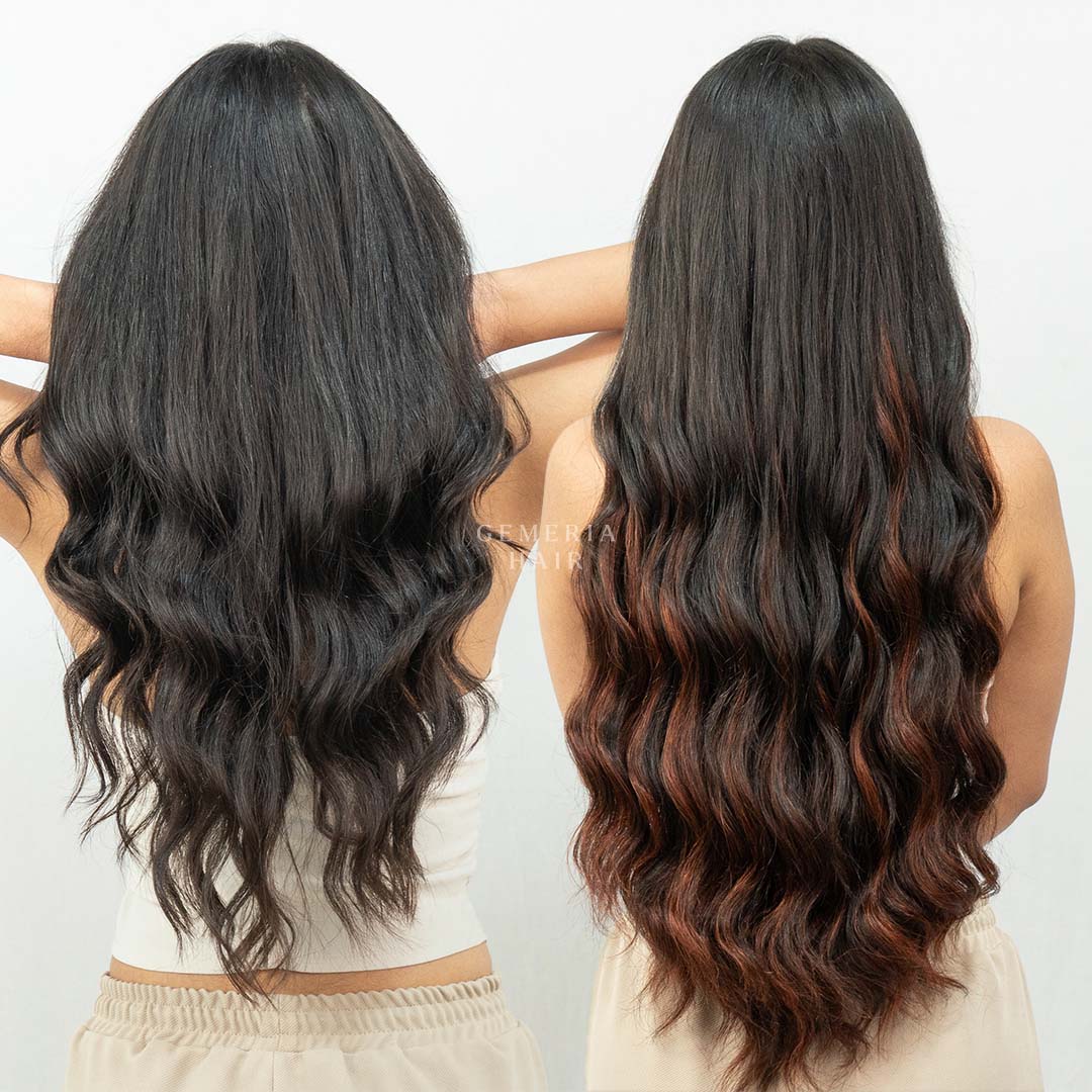 Barrel Brown Balayage | Seamless | 7 Set Clip-In Extensions