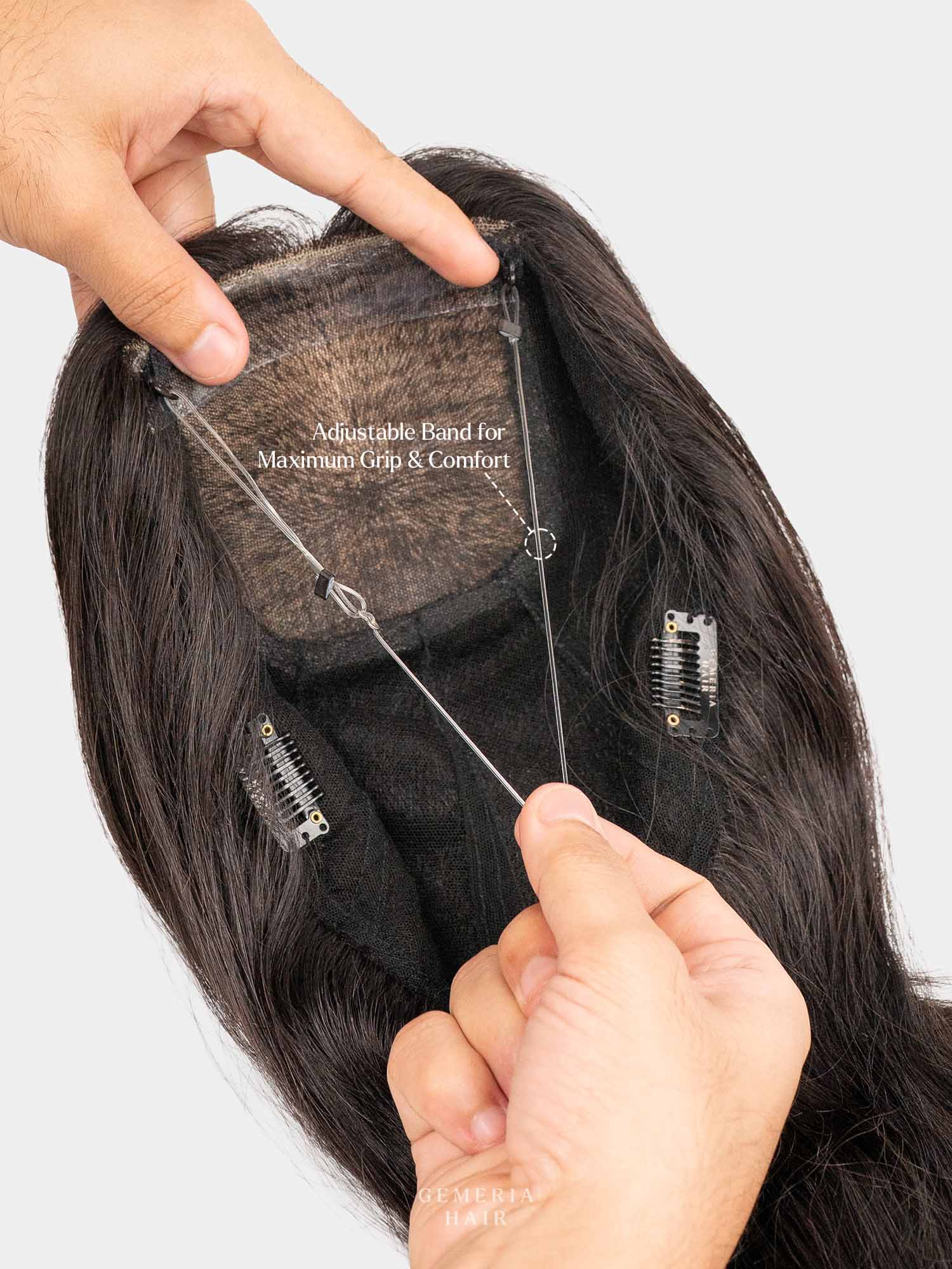 5"x8" | Volume Hair Topper | Crown Hair Topper | Bio-Base | Straight