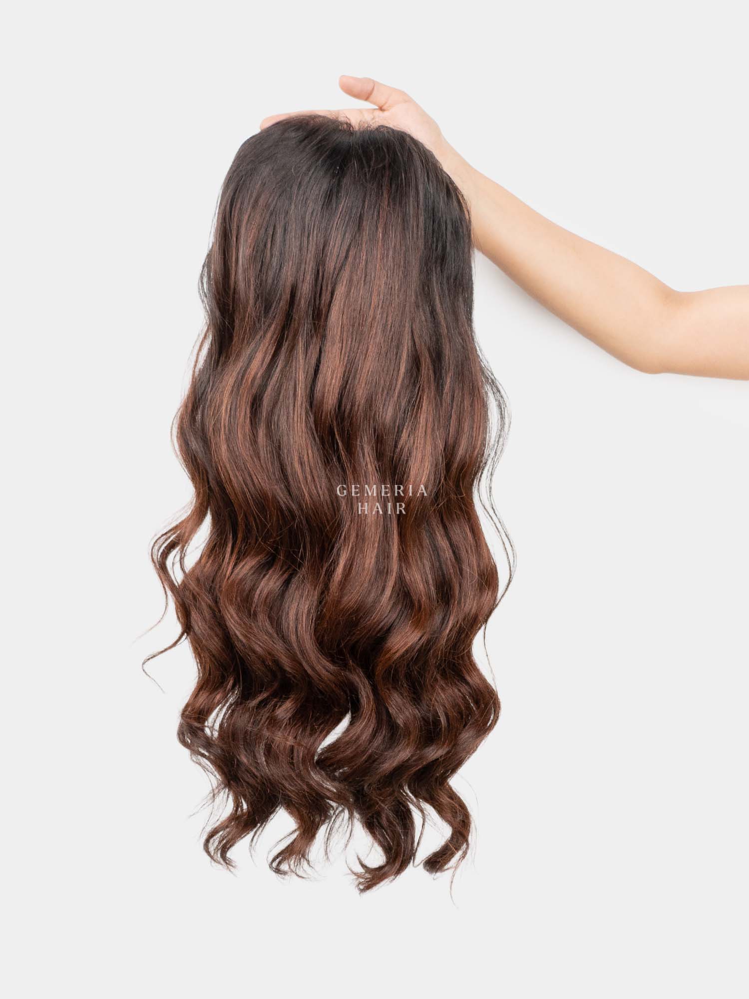 Barrel Brown Balayage Half Head Wig