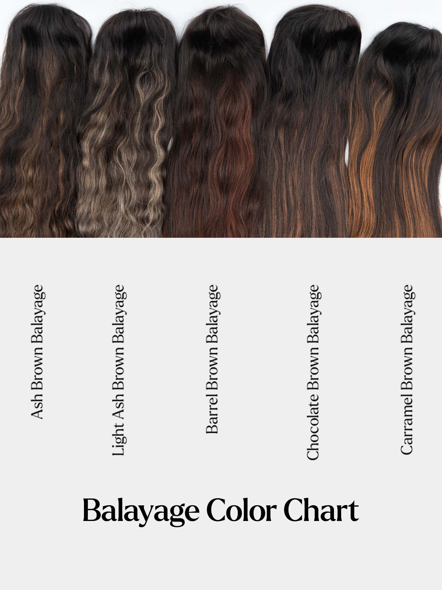 Barrel Brown Balayage Half Head Wig