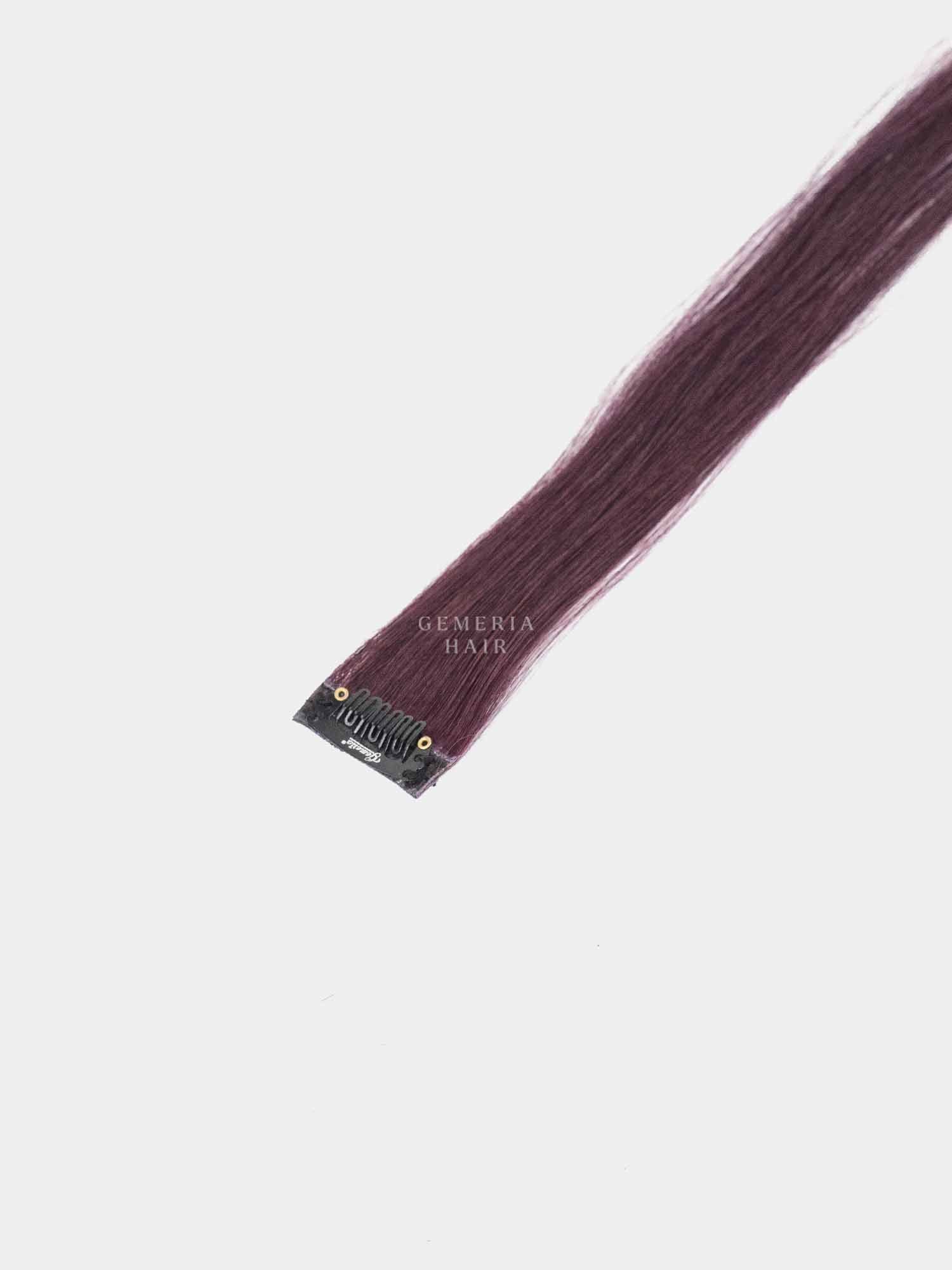 Burgundy Single Clip Highlights
