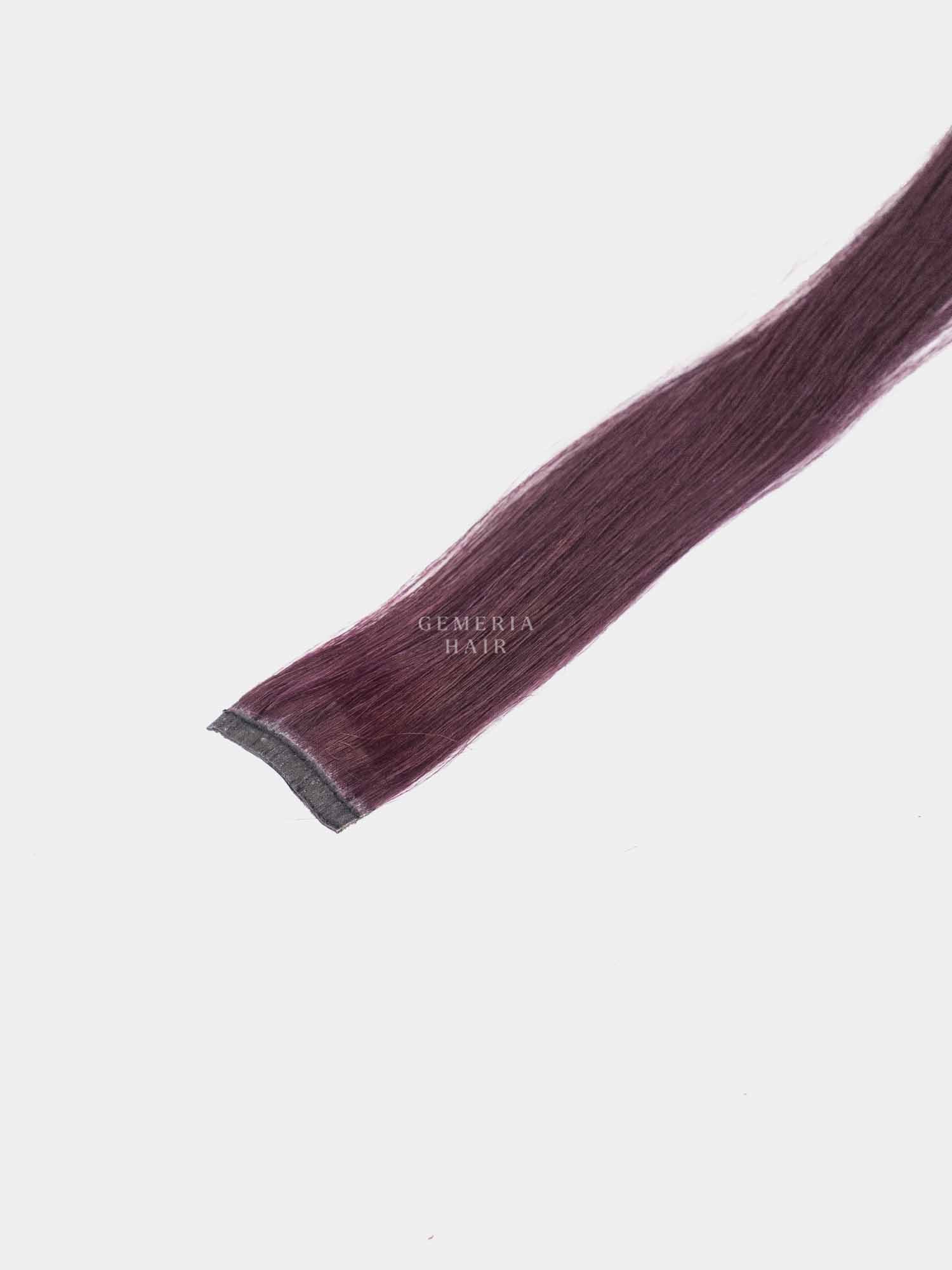 Burgundy Single Clip Highlights