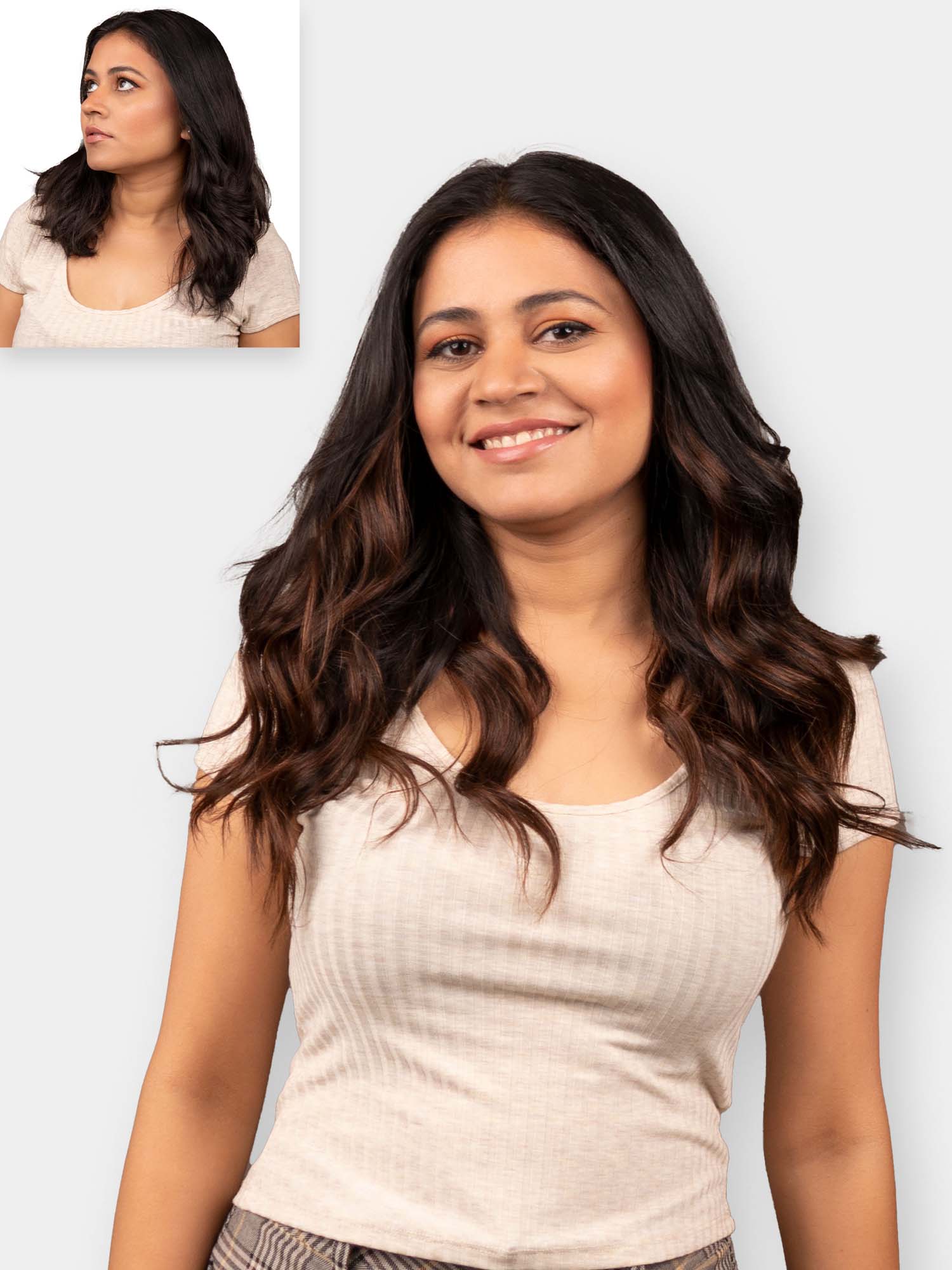 Barrel Brown Balayage | Seamless | 7 Set Clip-In Extensions