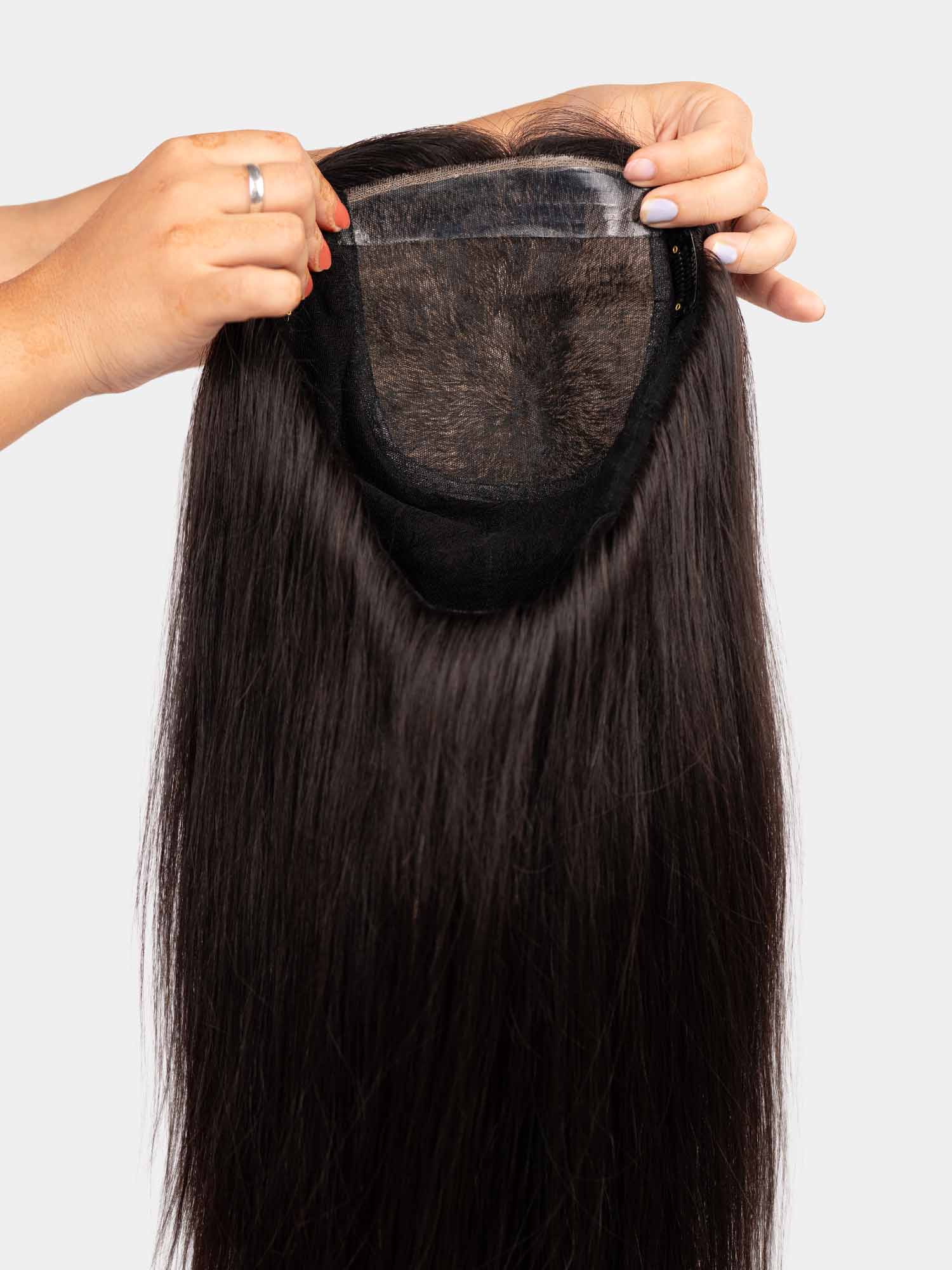 6"x10" | Volume Hair Topper | Crown Hair Topper | Bio-Base | Straight