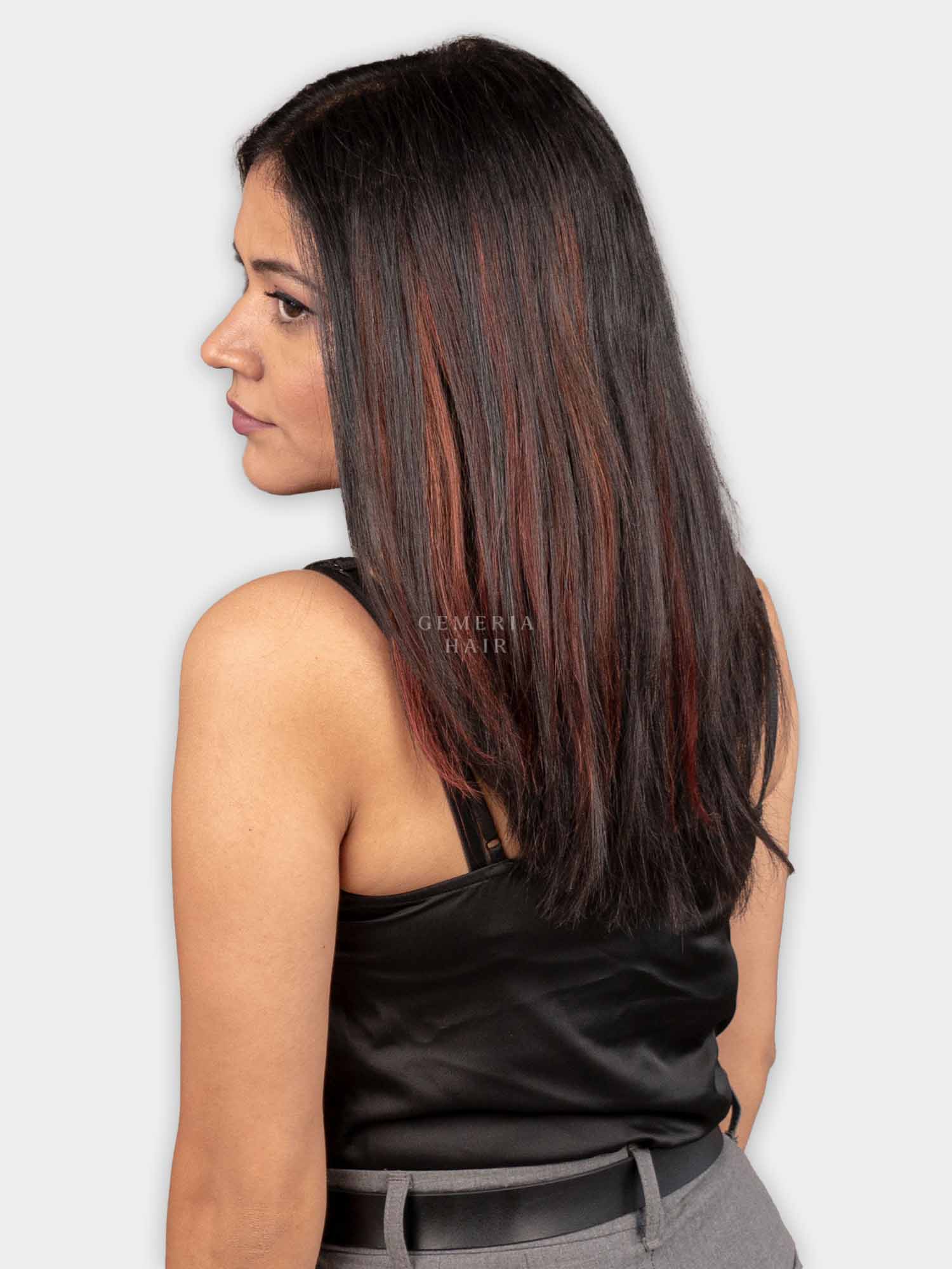 Mahogany Red Single Clip Highlights