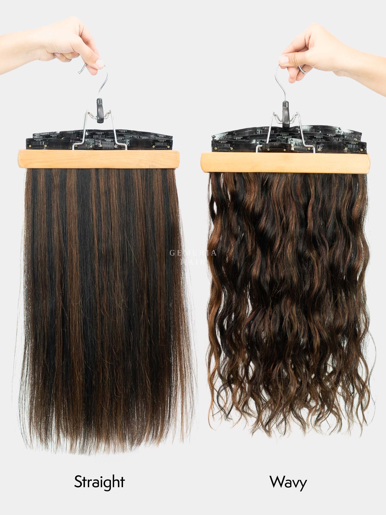 Dark Brown Balayage | Seamless | 7 Set Clip-In-Extensions