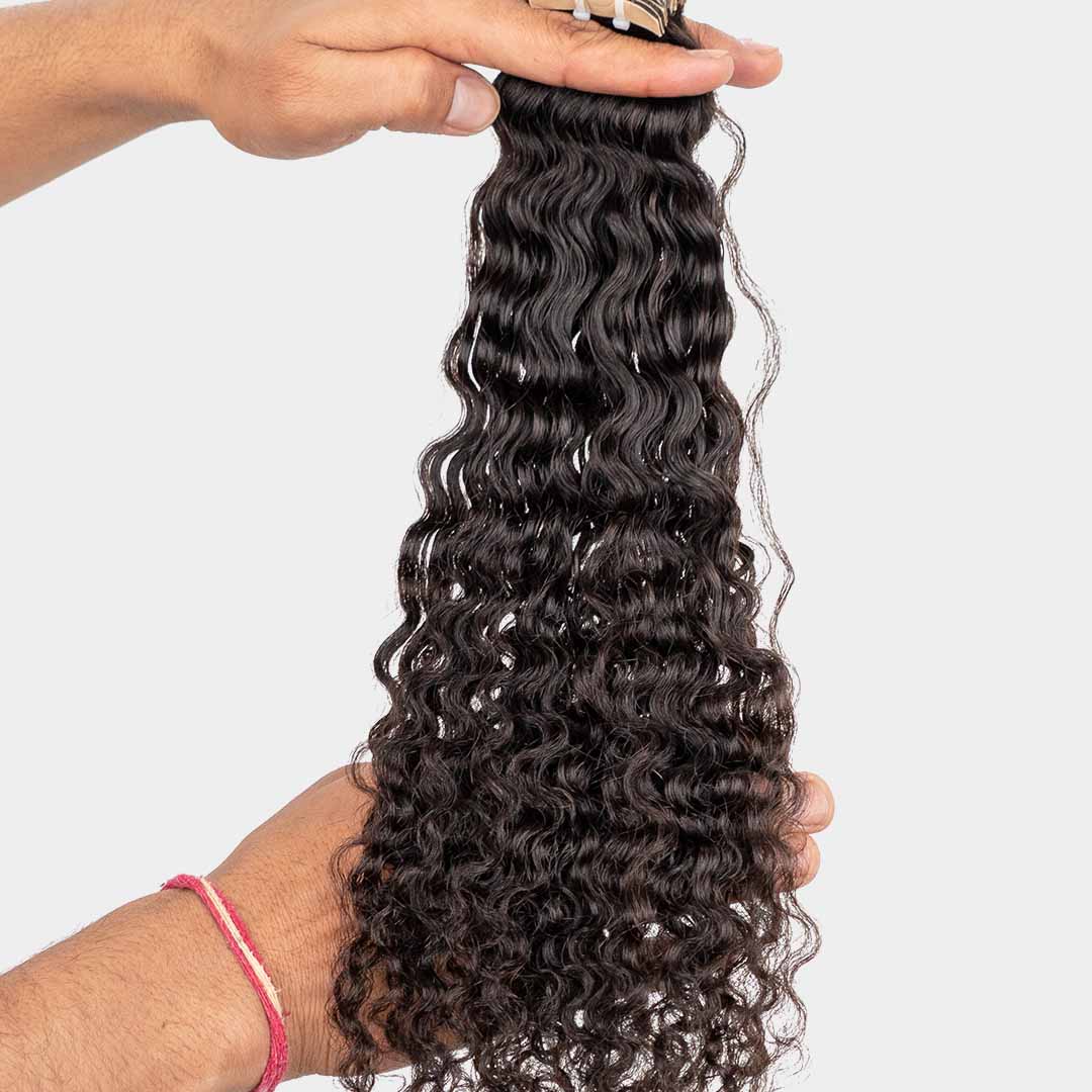 Tight Curly | Classic Tape-Ins | Semi-Permanent Hair Extensions