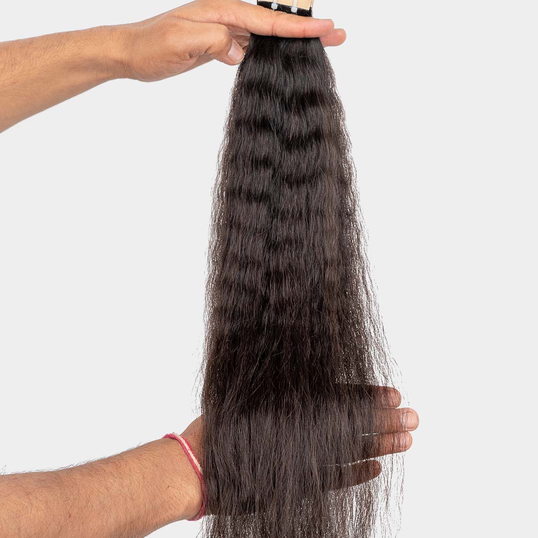 Kinky Straight | Classic Tape-Ins | Semi-Permanent Hair Extensions