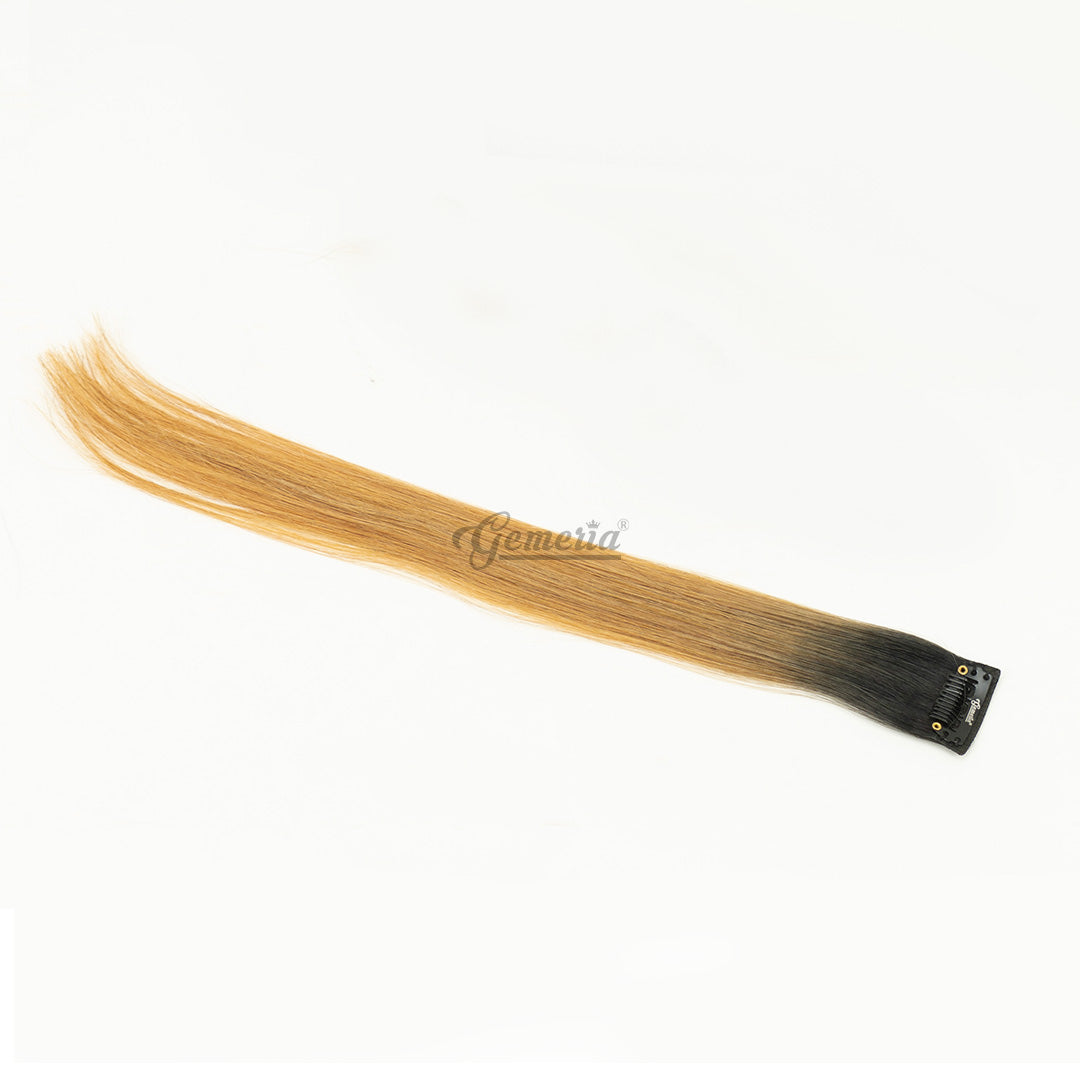 Golden blonde single clip highlights