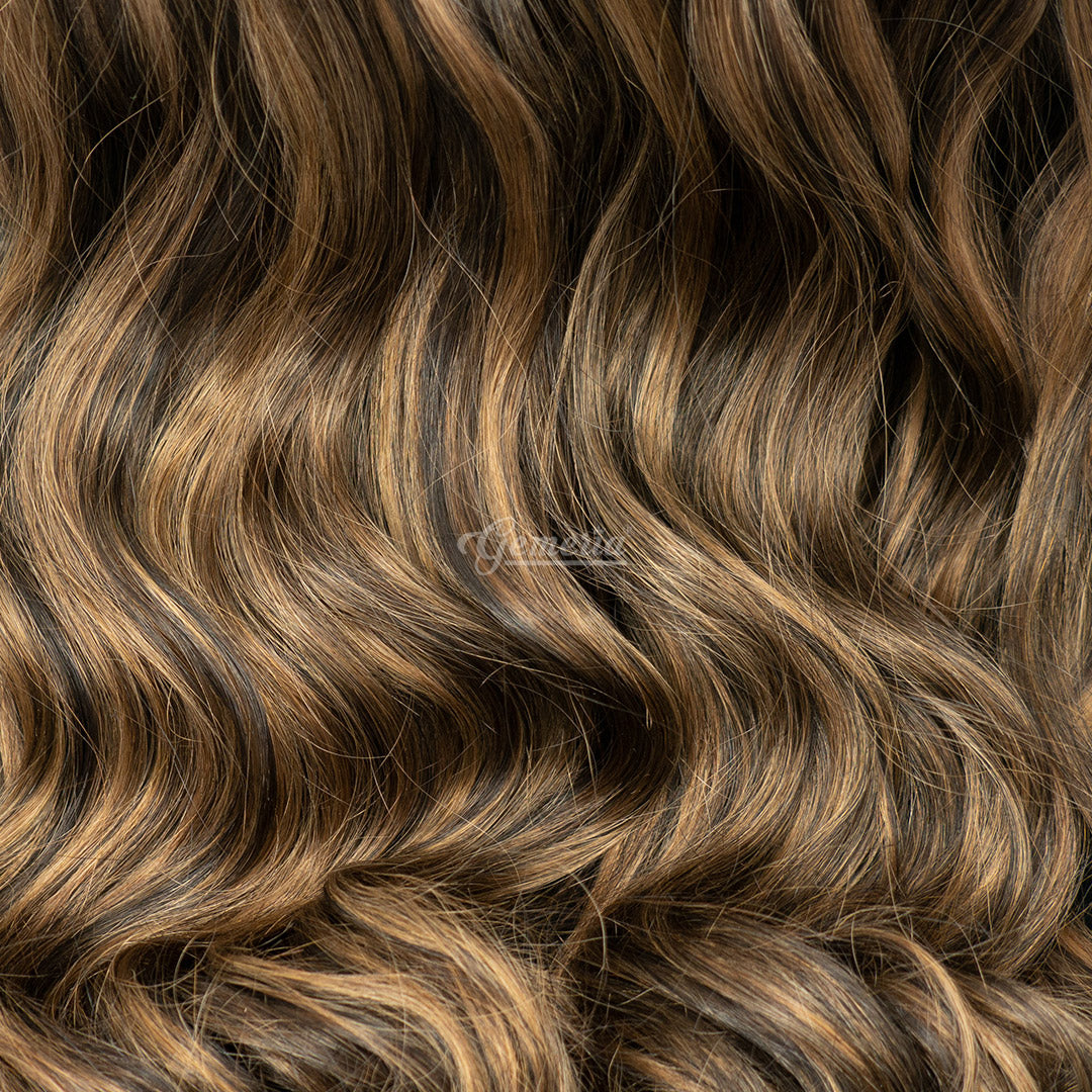 Chocolate Brown Balayage | Seamless | 7 Set Clip-In-Extensions