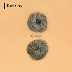 dark-grey-faux-scrunchie-bun