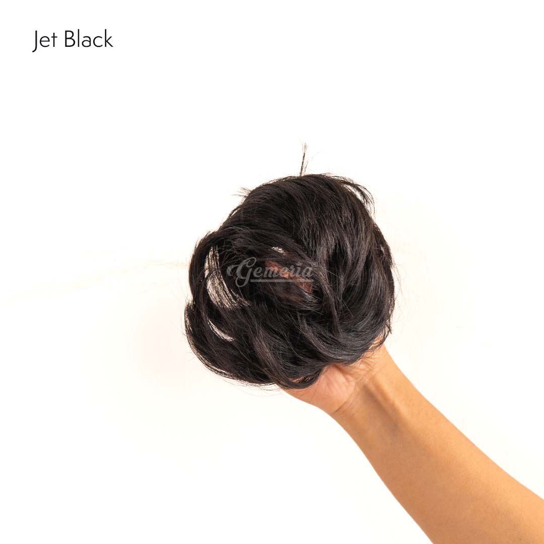 jet-black-faux-scrunchie-bun