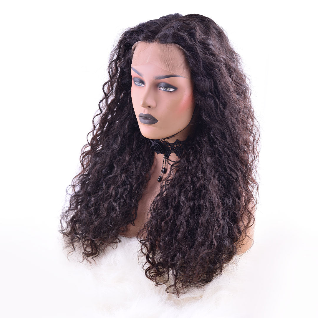 Natural Curly | Temple Front Lace Wig