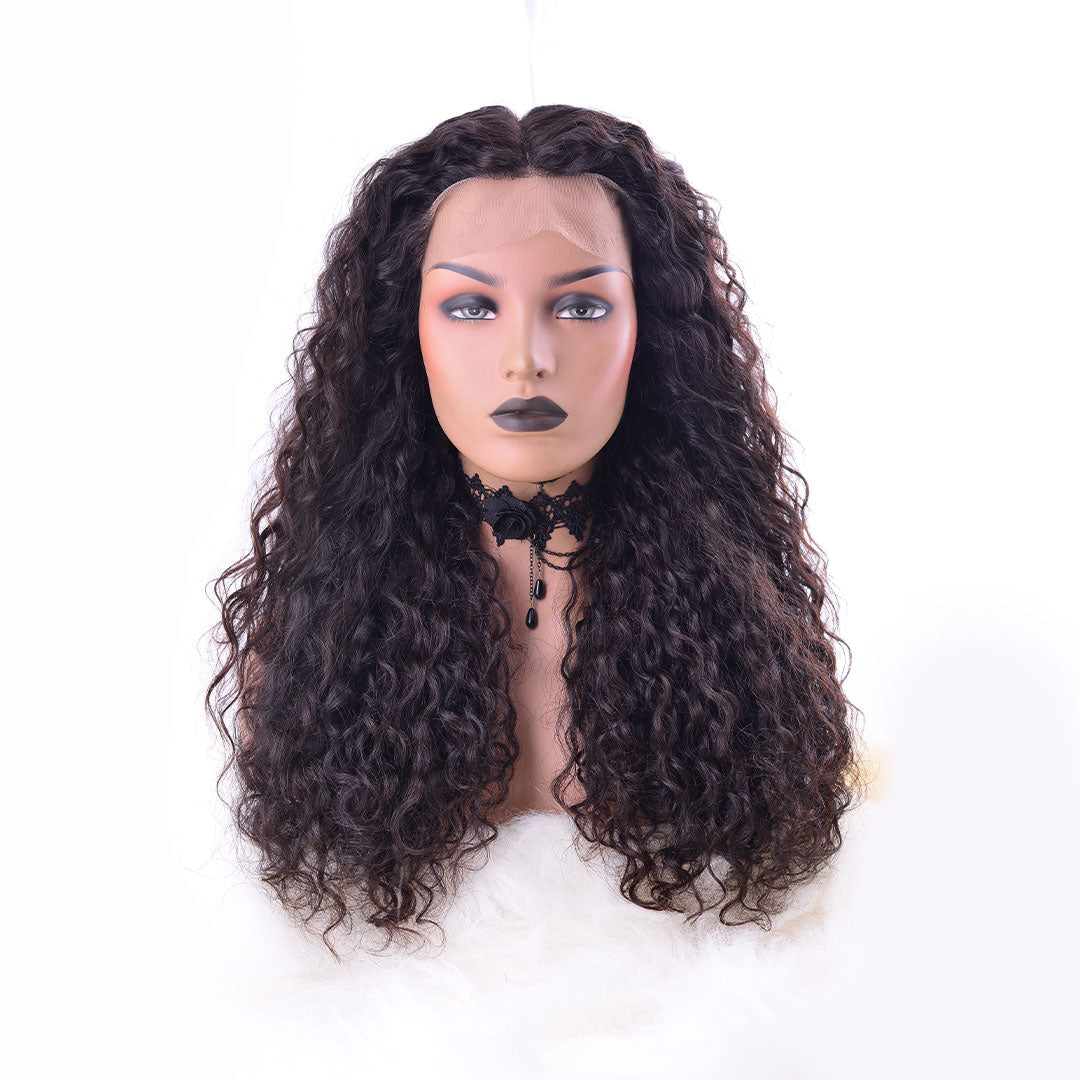 Natural Curly | Temple Full Lace Wig