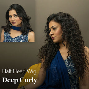 Half Head Wig | Deep Curly